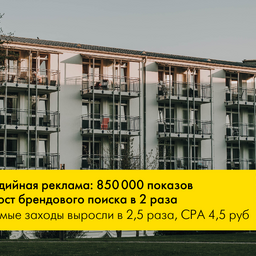 Медийная реклама: 850 000 показов и рост брендового поиска в 2 раза