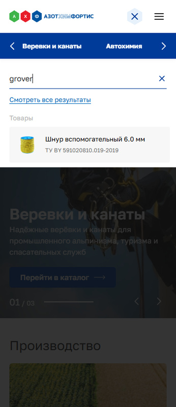 Результаты поиска (мобайл)