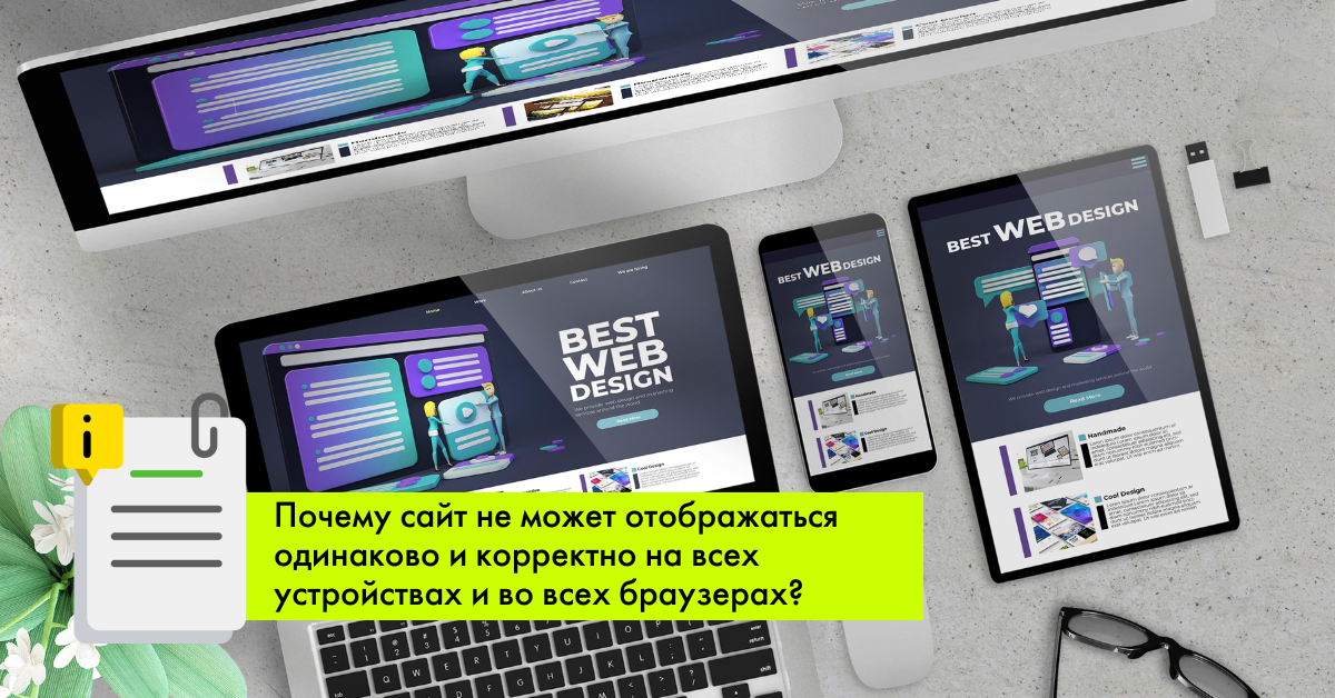 Почему сайт не может отображаться одинаково и корректно на всех устройствах и во всех браузерах?