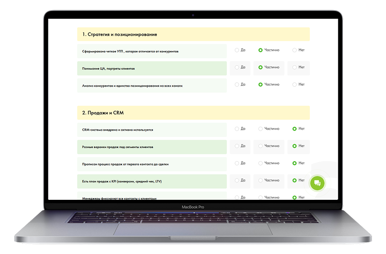 Чек-лист системности маркетинга